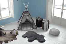 Lade das Bild in den Galerie-Viewer, Lovely Kids 325-Hippo Grau / Blau 55cm x 90cm