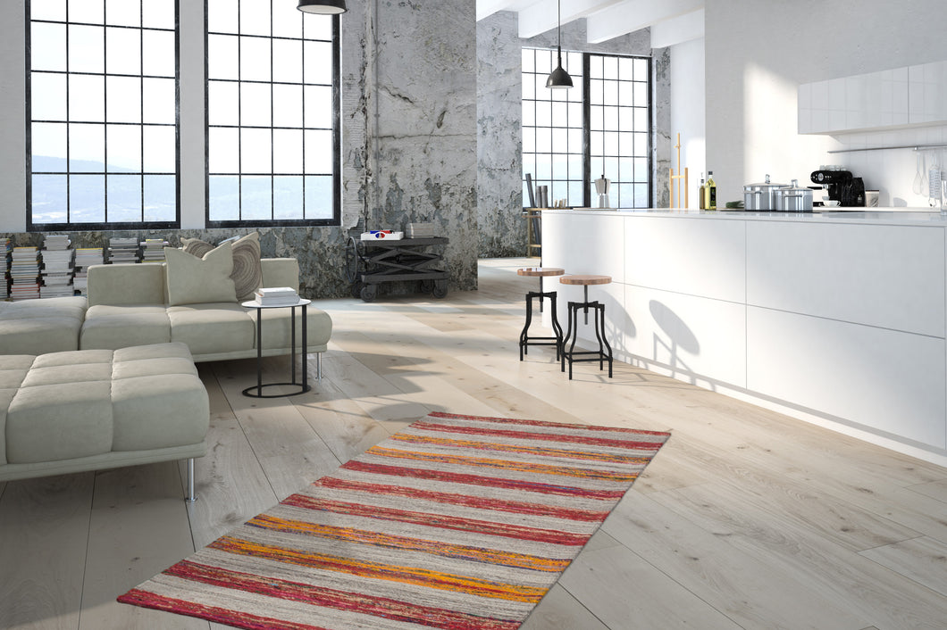 Duarte 210 Natur / Rot 160cm x 230cm