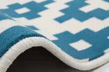 Lade das Bild in den Galerie-Viewer, Now! 325 Weiß / Türkis 200cm x 290cm
