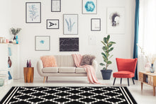 Lade das Bild in den Galerie-Viewer, Lina 225 Schwarz / Elfenbein 160cm x 230cm
