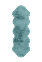 Lade das Bild in den Galerie-Viewer, Rabbit Double Sheepskin 325 Türkis 60cm x 180cm
