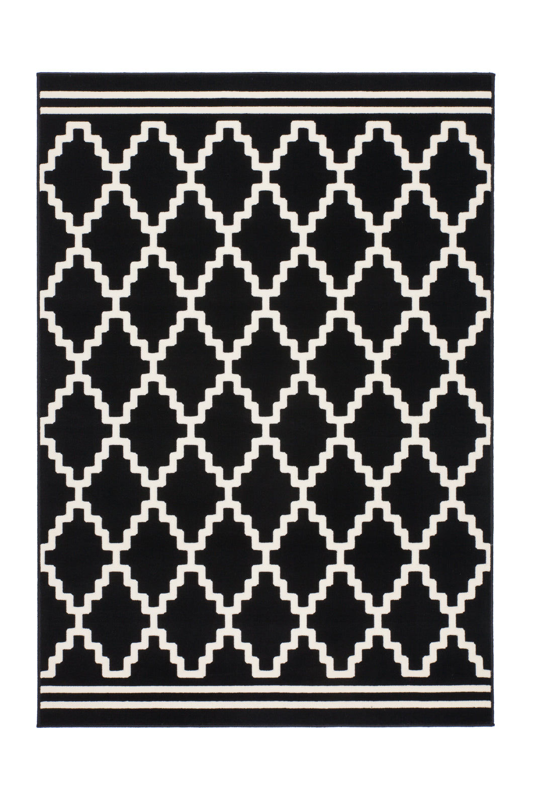 Lina 225 Schwarz / Elfenbein 160cm x 230cm